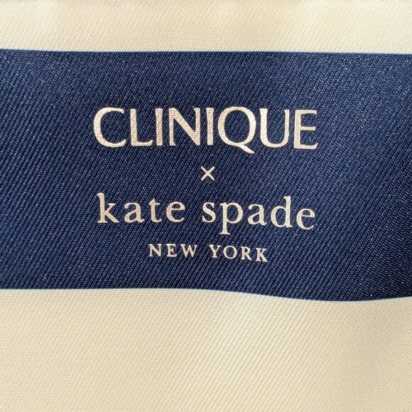 Kate Spade Clinic Colab Blue and White Striped Tote Bag - Picture 2 of 6